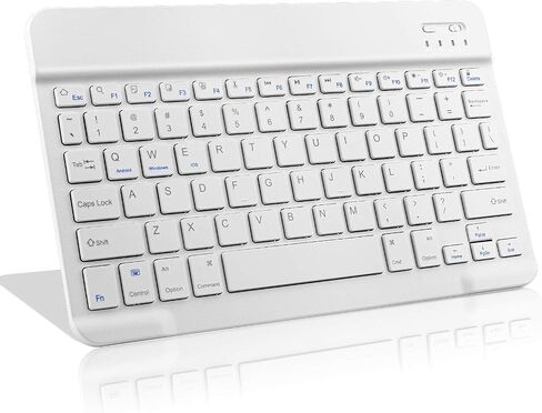 Samsung Galaxy Tab S7/S8 Wireless Keyboard,Universal Slim Portable Bluetooth Keyboard Compatible with Samsung Galaxy Tab S7/S8 Keyboard with Built in Rechargeable Battery,Black in Kuwait