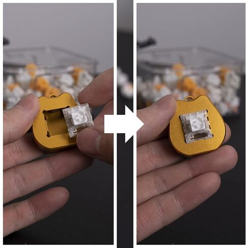 Switch Opener Lucky Cat Aluminum for Kailh Gateron Cherry MX Switches Mechanical Keyboard Custom Opening Tool with Metal Magnet in Saudi Arabia