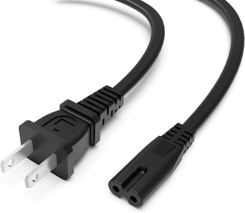6FT 2 Prong Cable Replacement Fit for JBL Bar 2.1 3.1 5.1 Subwoofers Stage A120P A100P Arena Sub 100P Link View Link 500 Playlist Control X Stream Wireless Boombox 3 Speaker Power Supply Adapter Cord in Saudi Arabia