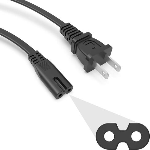 6FT 2 Prong Cable Replacement Fit for JBL Bar 2.1 3.1 5.1 Subwoofers Stage A120P A100P Arena Sub 100P Link View Link 500 Playlist Control X Stream Wireless Boombox 3 Speaker Power Supply Adapter Cord in Saudi Arabia