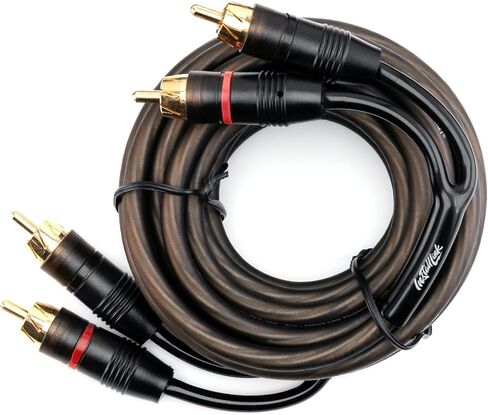 Install Link RCA Audio Cable for Subwoofer or Stereo Cable, 2-Channel, 12ft in Kuwait