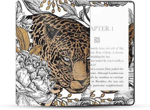 MightySkins غلاف لامع لامع متوافق مع Amazon Kindle Paperwhite 5 مقاس 6.8 بوصة الجيل الحادي عشر (2021) غلاف كامل - ليوبارد برونزي | لمسة نهائية لامعة واقية شديدة اللمعان | سهل التطبيق | صنع في الولايات المتحدة الأمريكية in Saudi Arabia