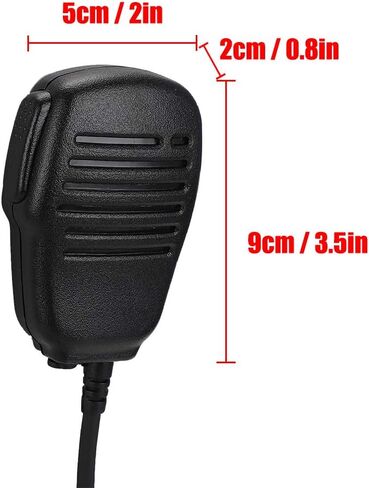 ميكروفون مكبر صوت لـ Yaesu Vertex Walkie Talkie VX-6R، VX-7R، VX-6E، VX-7E، VX-120، VX-127، VX-170، VX-246، VX-270، VX-177، VX-700 ، VX-710 إلخ، ميكروفون يدوي مقاوم للماء ودوران 360 درجة in Saudi Arabia