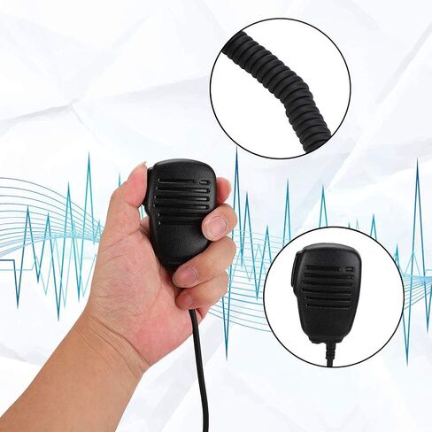 ميكروفون مكبر صوت لـ Yaesu Vertex Walkie Talkie VX-6R، VX-7R، VX-6E، VX-7E، VX-120، VX-127، VX-170، VX-246، VX-270، VX-177، VX-700 ، VX-710 إلخ، ميكروفون يدوي مقاوم للماء ودوران 360 درجة in Saudi Arabia