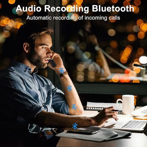 مسجل صوت رقمي، مسجل نشط 64 جيجا مع تشغيل 3072 كيلو بايت في الثانية، تقليل الضوضاء وحماية كلمة المرور للمحاضرات والاجتماعات والفصول الدراسية (فضي) in Kuwait