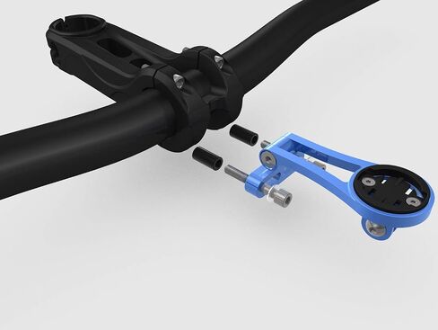 Adjustable Out Front Bike Computer Combo Extended Mount for Garmin Edge Gopro 25 130 200 500 510 520 800 810 820 1000 1030 in Saudi Arabia