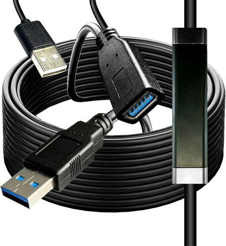 كابل USB 25FT ذكر إلى ذكر، موسع USB 3.0 لمرفقات القرص الصلب لنقل البيانات والطابعات وأجهزة المودم والكاميرات ومبرد الكمبيوتر المحمول in Kuwait