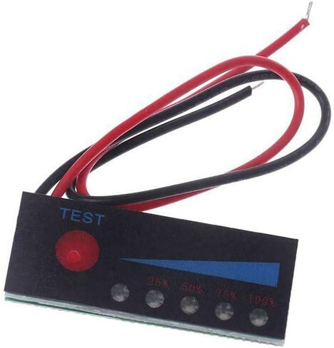 WSDMAVIS 1Pcs Lead Acid Battery Tester 3.7V 3S 18650 Lithium Battery 12V Capacity Indicator in Saudi Arabia