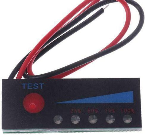WSDMAVIS 1Pcs Lead Acid Battery Tester 3.7V 3S 18650 Lithium Battery 12V Capacity Indicator in Saudi Arabia