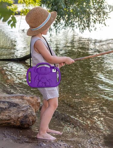 SUPLIK Kids Case for New iPad 11th Gen (A16) 11-inch 2025 & 10th Generation 10.9" 2022 & Air 11" 2025/2024 & Air 5th/4th Gen & Pro 11, Durable Shockproof Cover with Shoulder Strap Handle Stand, Blue in Kuwait