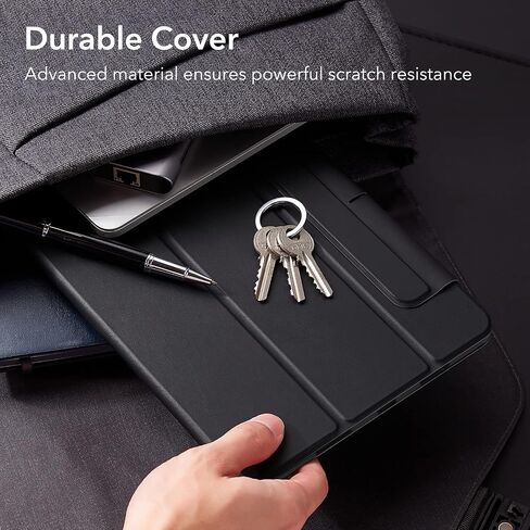 ESR for iPad Pro 12.9 Inch Case (2022/2021), iPad Pro 12.9 Case 6th/5th Generation with Pencil Holder, Detachable Magnetic Cover, Vertical Stand, Auto Wake/Sleep, Rebound 360 Series, Black in Saudi Arabia