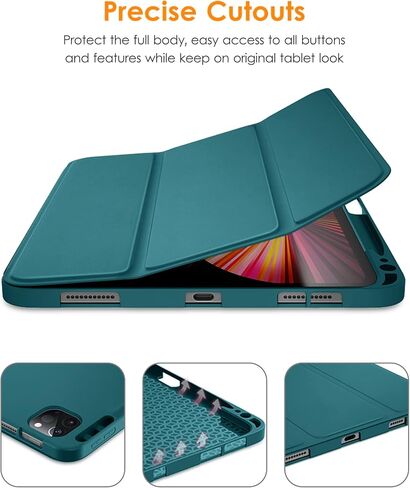 حافظة DTTOCASE iPad Pro مقاس 11 بوصة، غطاء ذكي ناعم مع حامل أقلام لجهاز iPad Pro مقاس 11 بوصة الجيل الرابع/الثالث/الثاني/الأول (إصدار 2022/2021/2020/2018)، النوم/الاستيقاظ التلقائي، لافندر in Kuwait