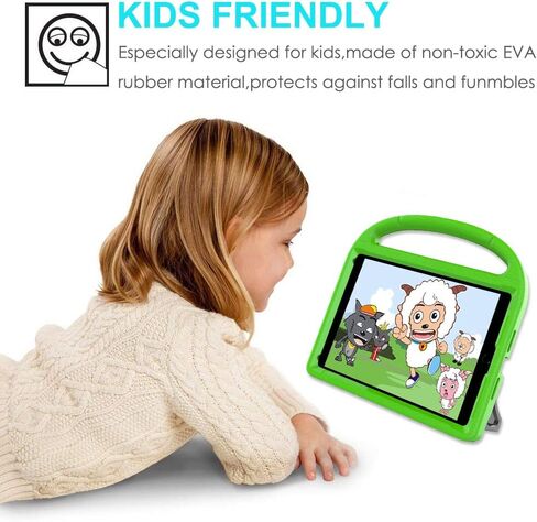SUPLIK Kids Case for iPad 5th/6th Generation (9.7-inch, 2017/2018), iPad Air 2 Case with Screen Protector, iPad Pro 9.7 Durable Shockproof Protective Cover with Handle Stand for Kids, Blue in Kuwait