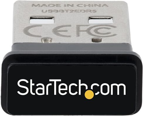 StarTech.com Bluetooth Adapter - Mini USB Adapter - Bluetooth 2.1 - Class 1 EDR - Bluetooth Receiver (USBBT1EDR2) in Saudi Arabia