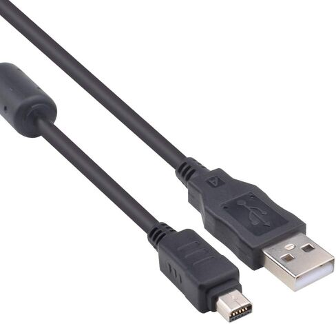 كابل شحن بيانات USB متوافق مع Olympus Tough TG-830 TG-630 TG-860 TG-870 TG-810، TG-820، TG-835، TG-850 TG-860 TG-870 X-940، X-960، EP1، EM10، بديل ل CB-USB5 CB-USB6 كابل CB-USB8 in Saudi Arabia