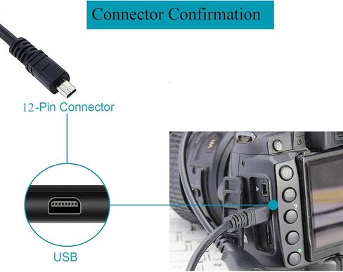 كابل شحن بيانات USB متوافق مع Olympus Tough TG-830 TG-630 TG-860 TG-870 TG-810، TG-820، TG-835، TG-850 TG-860 TG-870 X-940، X-960، EP1، EM10، بديل ل CB-USB5 CB-USB6 كابل CB-USB8 in Saudi Arabia