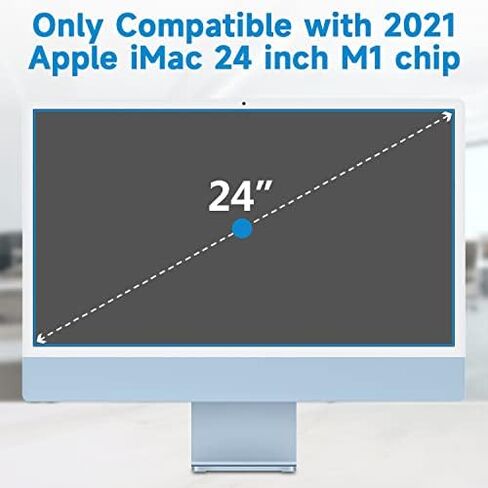F FORITO 2-Pack Compatible with iMac 24 inch Anti Glare Matte Computer Screen Protector, Eye Protection Computer Screen Cover Compatible with 2021 Apple iMac 24 inch with M1 Chip Desktop in Kuwait