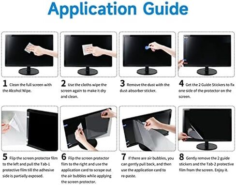 F FORITO 2-Pack Compatible with iMac 24 inch Anti Glare Matte Computer Screen Protector, Eye Protection Computer Screen Cover Compatible with 2021 Apple iMac 24 inch with M1 Chip Desktop in Kuwait