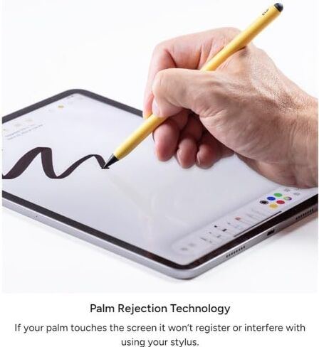 ZAGG Pro Stylus 2 - Active Dual-Tip with Capacitive Back-End, Wireless Charging, Palm Rejection, Tilt Recognition -Compatible w/iPad Pro 11/12.9 (3,4, & 5 Gen)/Air 10.9/iPad 10.2/9.7/Mini 5 & 6 - Blue in Saudi Arabia