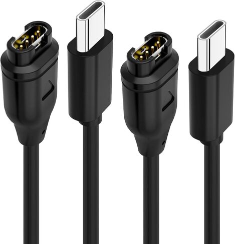 USB C Charger Compatible with Garmin Watch Charger, Data Sync Charging Cable for Garmin Fenix 7 7S 7X 6 6S 6X 5 5S 5X, Forerunner 965 945 245 45, Vivoactive 3 4 4s, Venu 2 2s, Instinct, 3.3FT/1M in Kuwait