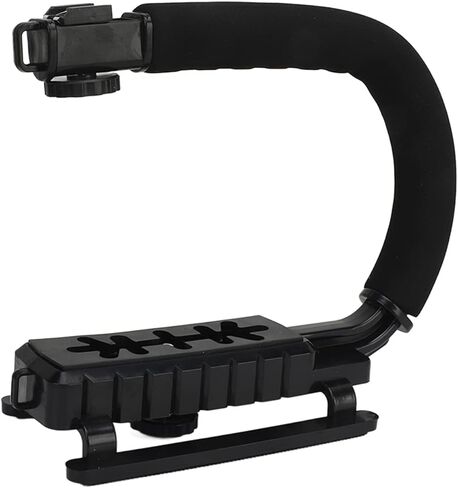 قبضة تثبيت محمولة من Glomora لحركة الفيديو مصنوعة من سبائك الألومنيوم ومقبض تثبيت من النوع ABS U متوافق مع الكاميرات وكاميرات الفيديو in Kuwait