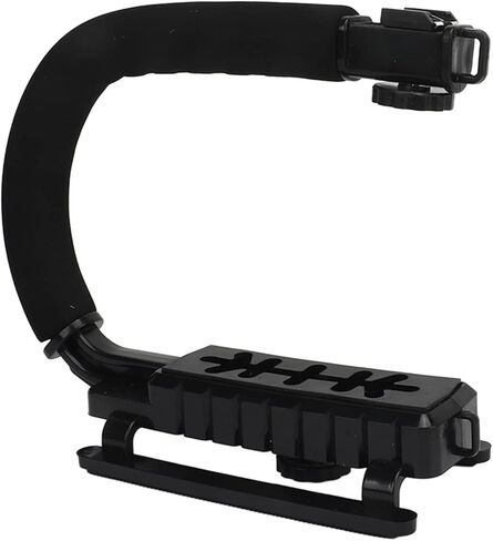 قبضة تثبيت محمولة من Glomora لحركة الفيديو مصنوعة من سبائك الألومنيوم ومقبض تثبيت من النوع ABS U متوافق مع الكاميرات وكاميرات الفيديو in Kuwait