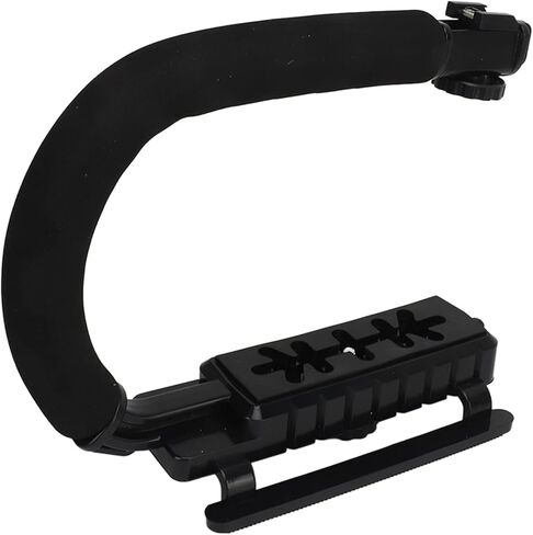 قبضة تثبيت محمولة من Glomora لحركة الفيديو مصنوعة من سبائك الألومنيوم ومقبض تثبيت من النوع ABS U متوافق مع الكاميرات وكاميرات الفيديو in Kuwait