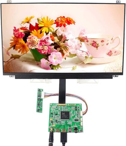 VSDISPLAY 15.6" 4K 15.6 inch NV156QUM-N44 3840X2160 IPS LCD Screen with 2 HD-MI Mini+DP LCD Controller Driver Board in Saudi Arabia