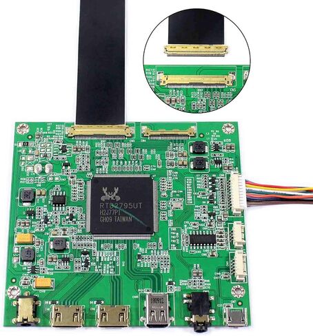 VSDISPLAY 15.6" 4K 15.6 inch NV156QUM-N44 3840X2160 IPS LCD Screen with 2 HD-MI Mini+DP LCD Controller Driver Board in Saudi Arabia