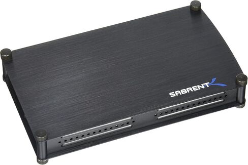 حافظة صلبة من الألومنيوم من Sabrent ECS-STU35K USB 2.0 إلى 3.5 بوصة IDE/SATA أو Serial ATA (سوداء) in Kuwait