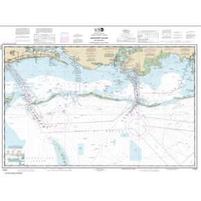 NOAA Chart 11373-Mississippi Sound and approaches Dauphin Island to Cat Island by East View Geospatial in Kuwait