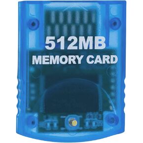 Mcbazel Gamecube Memory Cards,Memory Card Compatible with Gamecube and Wii Console - Blue 512MB (8192 Blocks) in Saudi Arabia