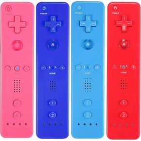 Yosikr Remote Controller for Wii/Wii U, with Silicone Case and Wrist Strap (4 Pack, Green, Yellow, Blue, Red) in Kuwait