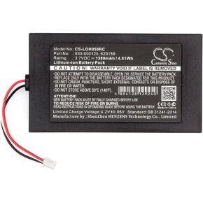 Cameron Sino Battery for Logitech 915-000257, 915-000260, Elite, Harmony 950 P/N: 533-000128, 623158 1300mAh / 4.81Wh Li-Polymer in Saudi Arabia