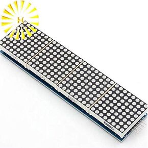 مستلزمات المعدات الكهربائية من دافيتو - MAX7219 وحدة تحكم نقطية مصفوفة دقيقة 4 في شاشة واحدة مع موصل كابل 5P in Kuwait