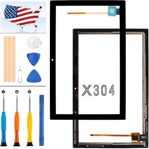 استبدال الشاشة لجهاز Lenovo TAB 4 10 بوصة X304 X304N X304F TB-X304F TB-X304N TB-X304 لوحة شاشة تعمل باللمس مستشعر رقمي مجموعات إصلاح عدسة زجاجية كاملة مع أدوات مجانية (أبيض) in Saudi Arabia