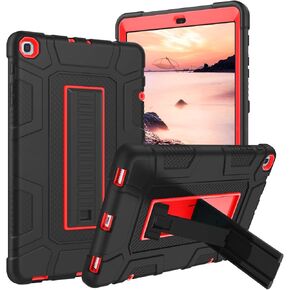 GUAGUA Compatible with Samsung Galaxy Tab A 10.1 2019 Case SM-T510 T515 Kickstand 3 in 1 Heavy Duty Rugged Bumper Shockproof Protective Anti-Scratch Case for Galaxy Tab A 10.1 2019, Army Green/Black