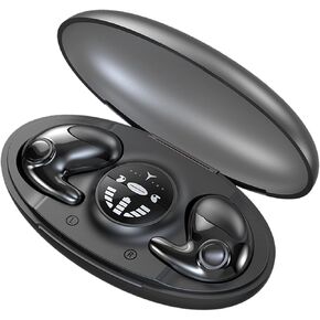 سماعات أذن Loluka غير مرئية تعمل لمدة 24 ساعة، سماعات أذن بلوتوث صغيرة، سماعات أذن لاسلكية حقيقية، ستيريو هاي فاي موسيقى IPX4 مقاومة للماء، خاصية إلغاء الضوضاء مع حافظة شحن لاسلكية in Kuwait