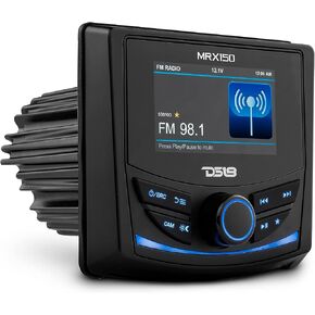 وحدة رأس DS18 MRX150 للبحرية والرياضات القوية مقاس 3 بوصات، مستقبل راديو AM/FM/WB RDS، زجاج غوريلا، تصنيف IPx6 المقاوم للماء، BT، USB، AUX - رائعة للقوارب الصوتية، ATV، UTV، SXS وعربة الجولف in Kuwait