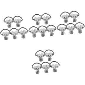 UKCOCO 10 Pcs Tripod for Camera Ring Camera Accessories Tripod Mount Camera Screw Ring Camera Screws Quick Release Plate Monopod Silver Adapter Iron - Nickel Plated Hinge