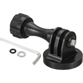 PATIKIL 1/4" Thread Action Camera Tripod Adapter, Aluminum Tripod Mount Adapter Conversion with Thumbscrew Style 1, Black in Kuwait