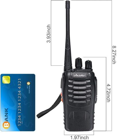 Long Range Walkie Talkies Rechargeable Two Way Radios 16-Channel UHF 2-Way Radio for Adults (Pack of 4) in Kuwait