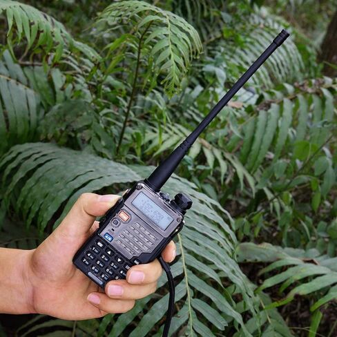 Bingfu ثنائي النطاق VHF UHF 136-174MHz 400-470MHz هام راديو هوائي محمول اتجاهين راديو لاسلكي تخاطب SMA أنثى هوائي ناعم 2 حزمة لراديو Kenwood Wouxun Baofeng BF-F8HP UV-5R UV-82 BF-888S GT-3 راديو in Kuwait