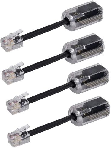 Telephone Cord Detangler, 4 Pack 360 Degree Rotating Landline Cable Detangler Swivel Cord Untangler Telephone Accessory in Kuwait