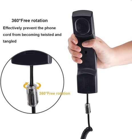 Telephone Cord Detangler, 4 Pack 360 Degree Rotating Landline Cable Detangler Swivel Cord Untangler Telephone Accessory in Kuwait