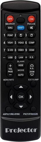 Replacement Remote for NEC NP-PA500U NP-PA550W PA600X PA500X PA853W-41ZL Projector Black in Kuwait