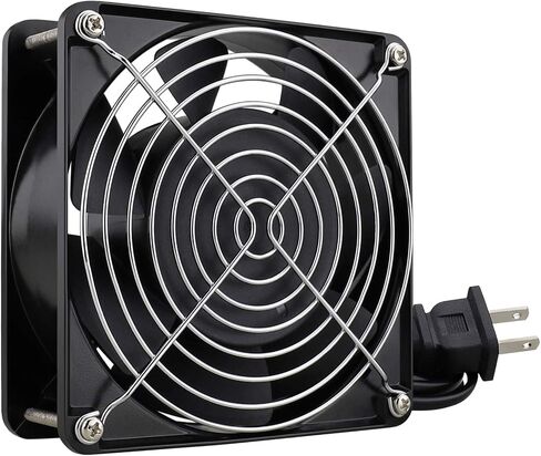 GDSTIME AXIAL 12038 Muffin Fan، 120V AC 120mm x 38mm، محمل كروي مزدوج in Kuwait