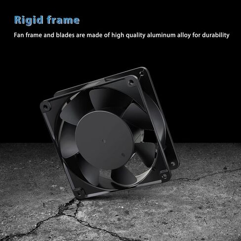 GDSTIME AXIAL 12038 Muffin Fan، 120V AC 120mm x 38mm، محمل كروي مزدوج in Kuwait