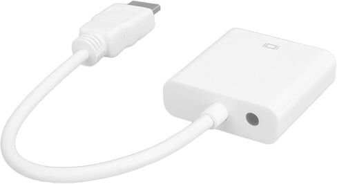 كابل محول Vikye إلى VGA، واجهة وسائط متعددة عالية الدقة إلى كابل محول VGA للكمبيوتر المحمول وشاشة العرض (أسود) in Kuwait