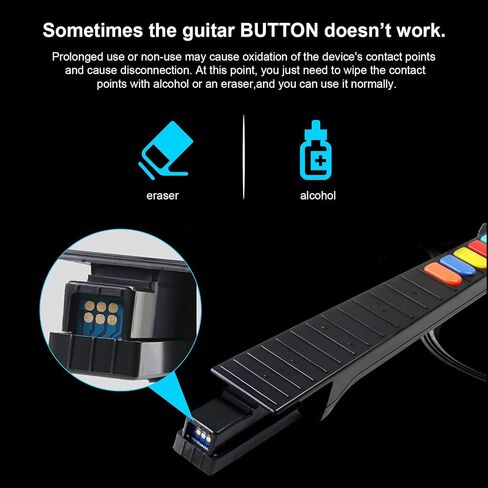 DOYO Guitar Hero، Guitar Hero Wii لألعاب Wii Guitar Hero وRock Band (باستثناء Rock Band 1) اللون أبيض in Kuwait